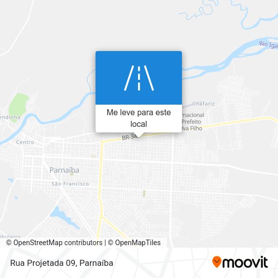Rua Projetada 09 mapa