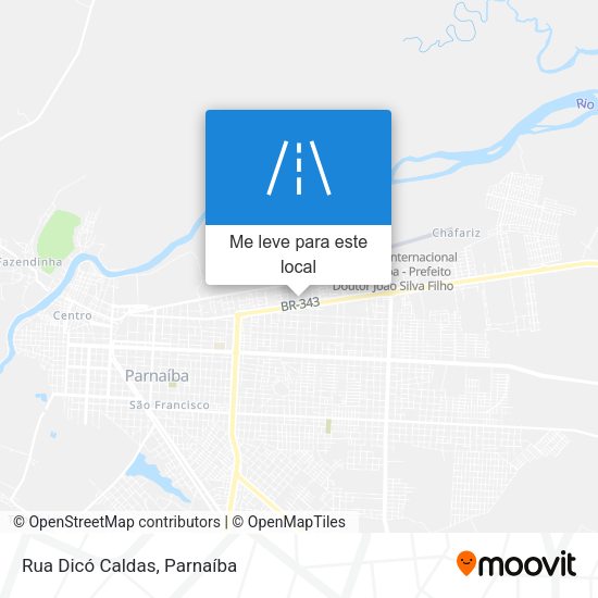 Rua Dicó Caldas mapa