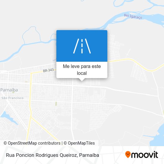 Rua Poncion Rodrigues Queiroz mapa