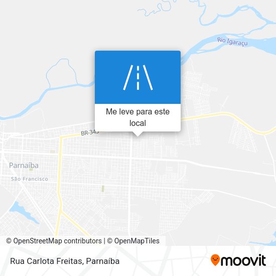 Rua Carlota Freitas mapa