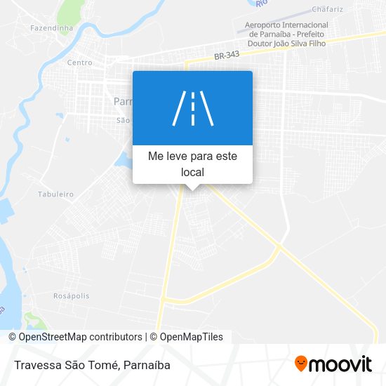 Travessa São Tomé mapa