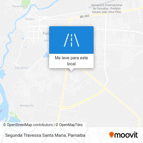 Segunda Travessa Santa Maria mapa