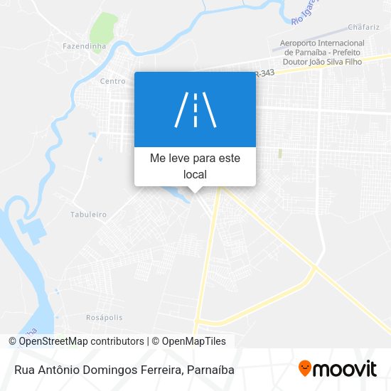 Rua Antônio Domingos Ferreira mapa