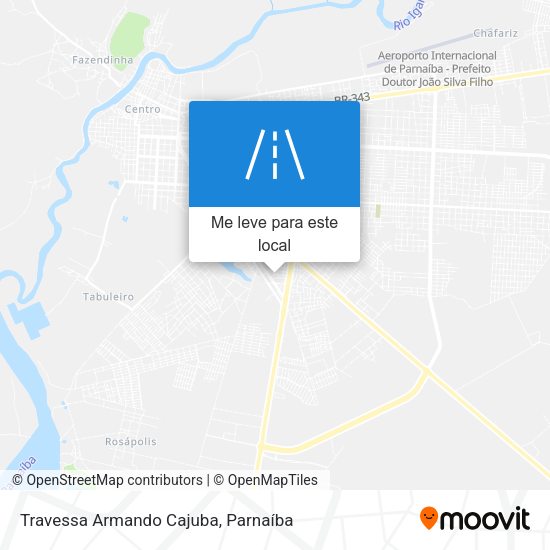 Travessa Armando Cajuba mapa