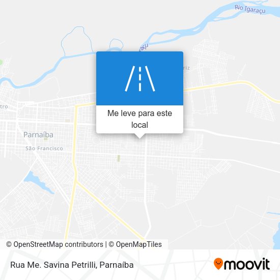 Rua Me. Savina Petrilli mapa