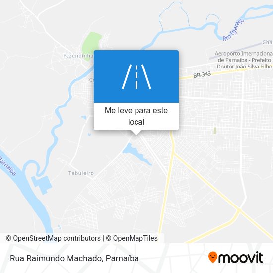 Rua Raimundo Machado mapa