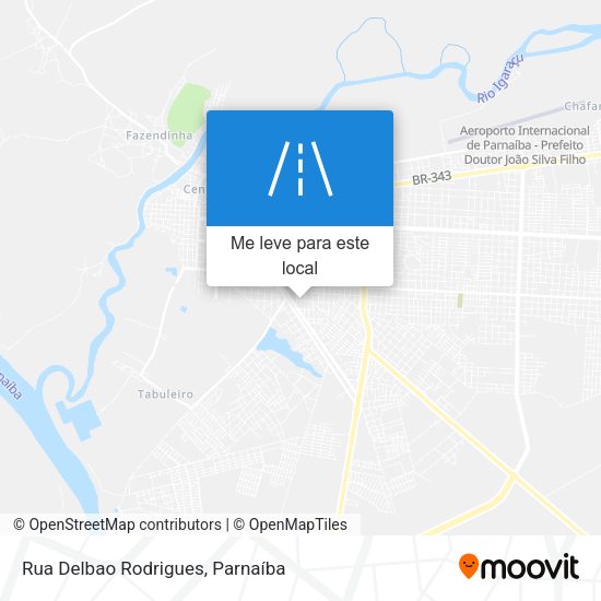 Rua Delbao Rodrigues mapa