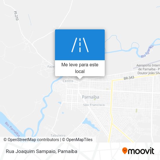 Rua Joaquim Sampaio mapa