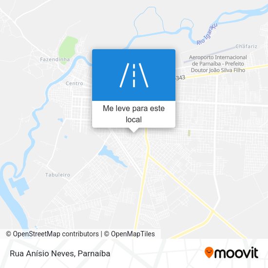 Rua Anísio Neves mapa
