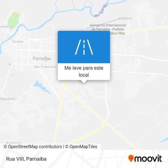 Rua VIII mapa