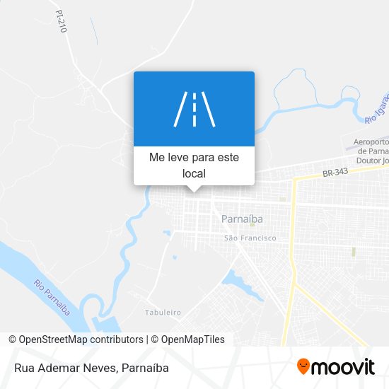 Rua Ademar Neves mapa