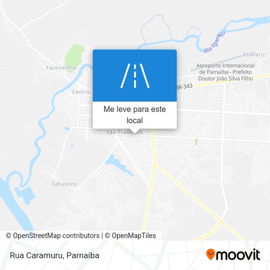 Rua Caramuru mapa