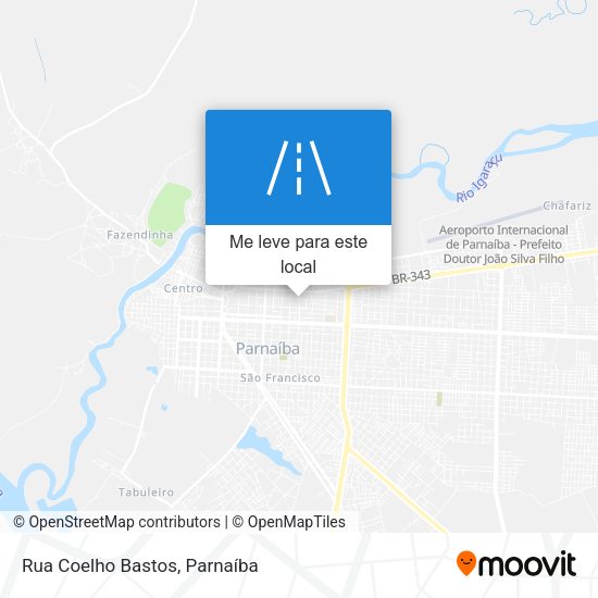 Rua Coelho Bastos mapa