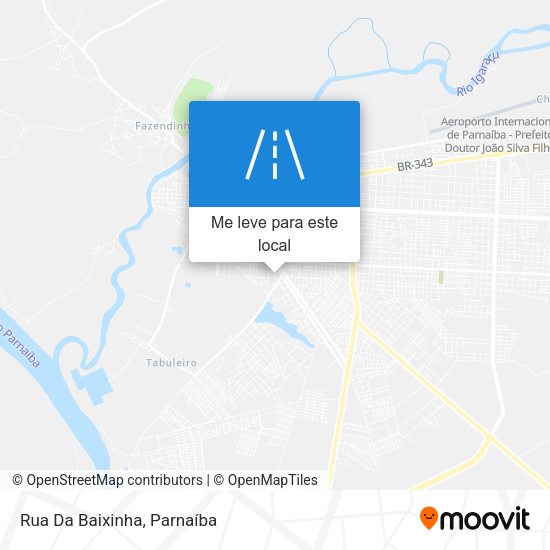 Rua Da Baixinha mapa