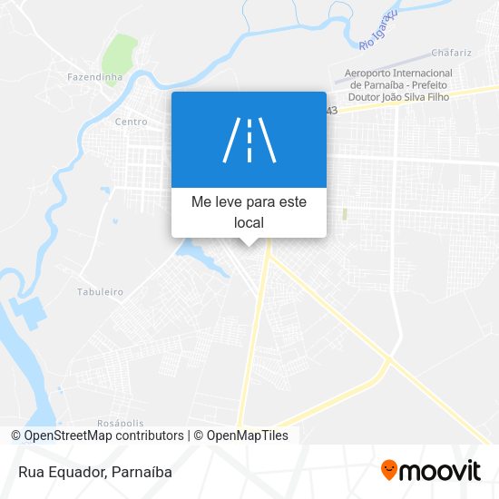 Rua Equador mapa