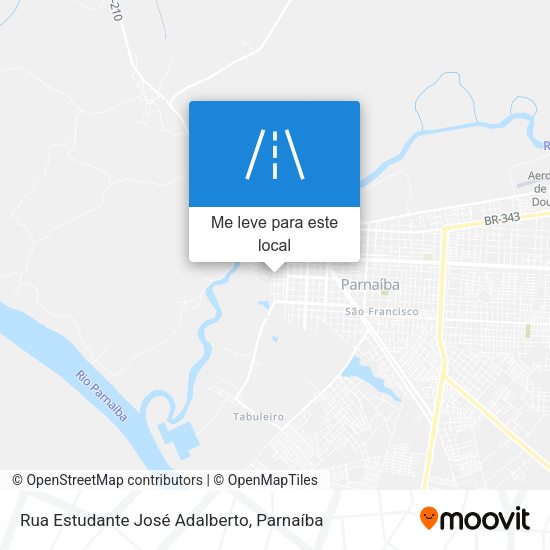 Rua Estudante José Adalberto mapa