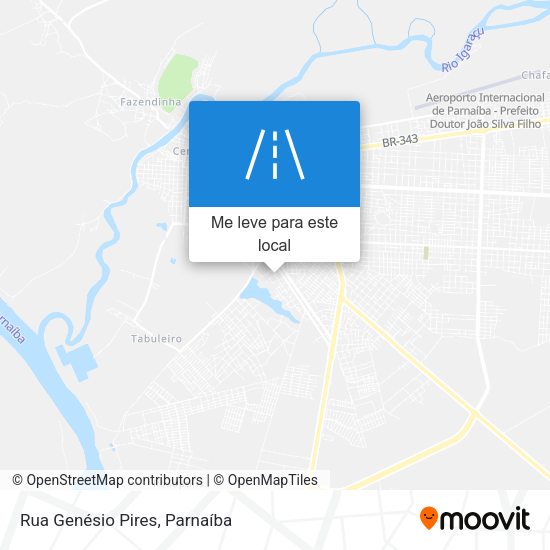 Rua Genésio Pires mapa