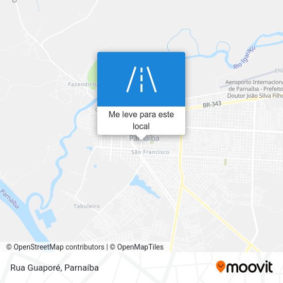 Rua Guaporé mapa