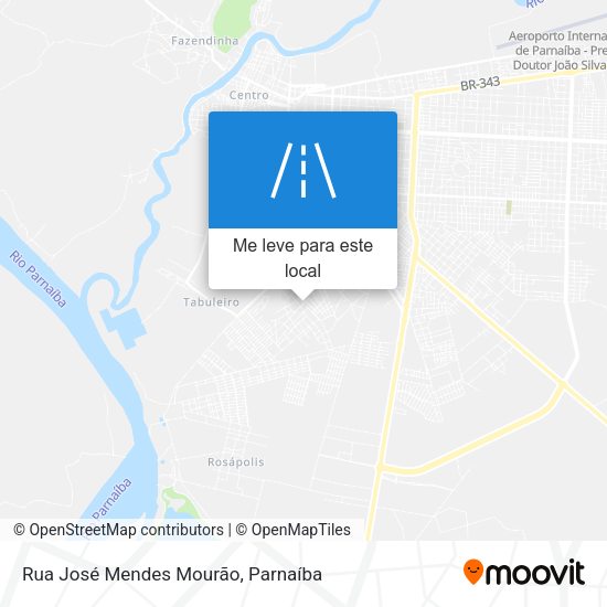 Rua José Mendes Mourão mapa