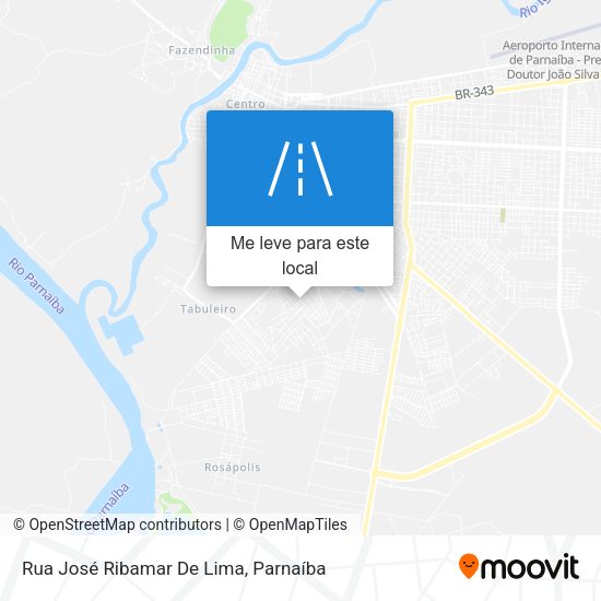 Rua José Ribamar De Lima mapa