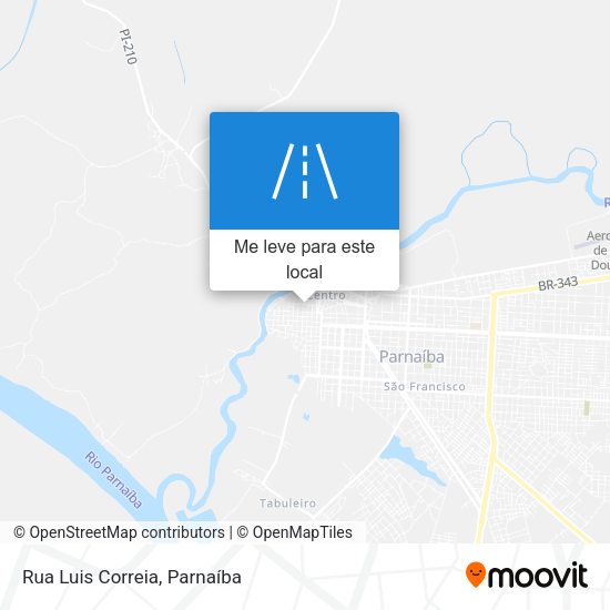 Rua Luis Correia mapa