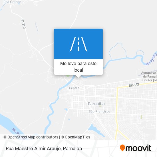 Rua Maestro Almir Araújo mapa