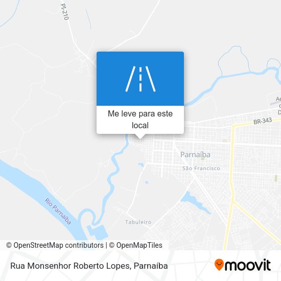 Rua Monsenhor Roberto Lopes mapa
