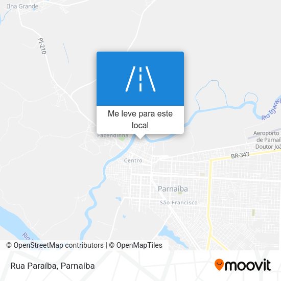 Rua Paraíba mapa