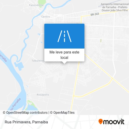 Rua Primavera mapa