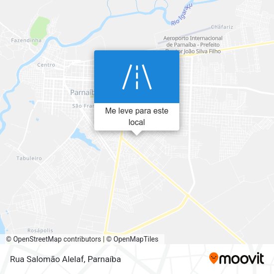 Rua Salomão Alelaf mapa