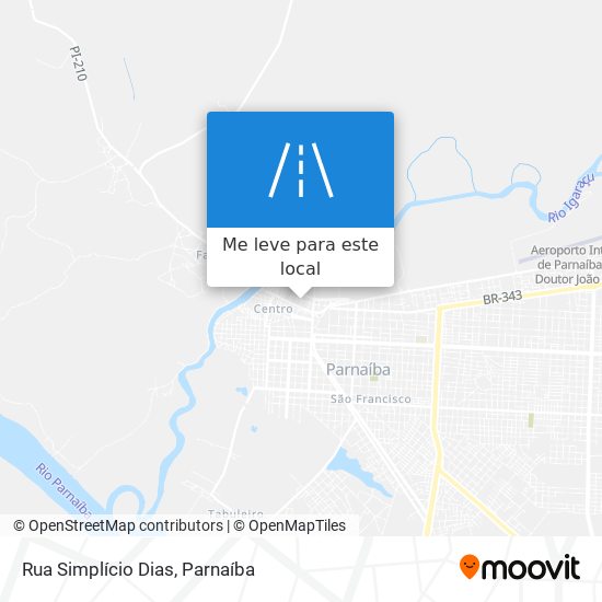 Rua Simplício Dias mapa