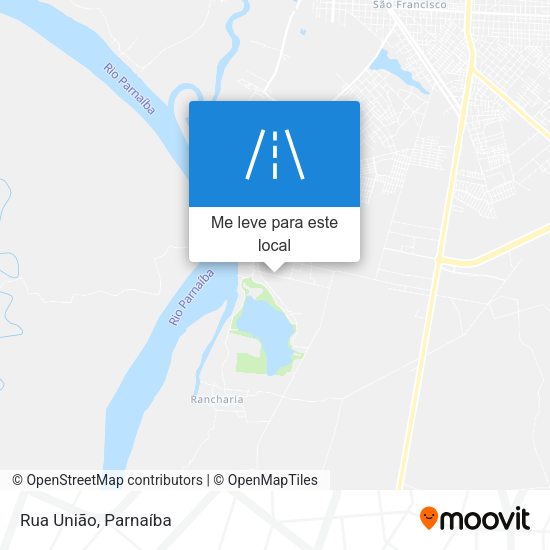 Rua União mapa