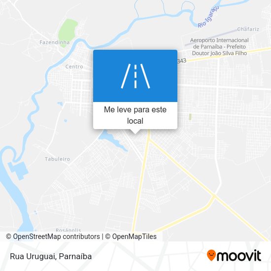 Rua Uruguai mapa