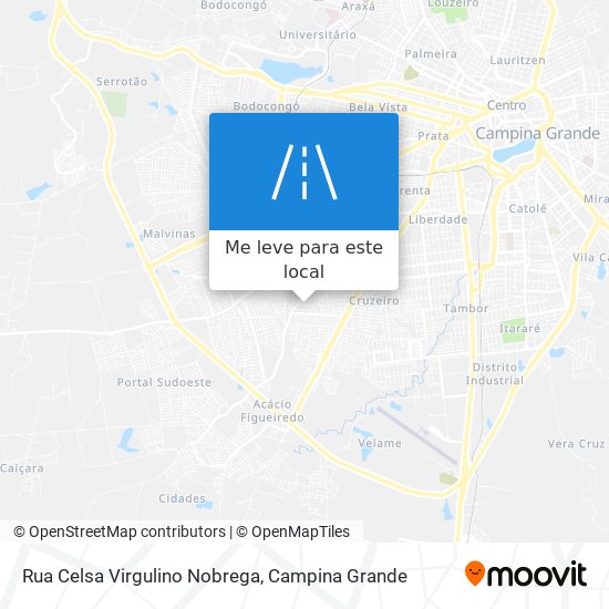 Rua Celsa Virgulino Nobrega mapa