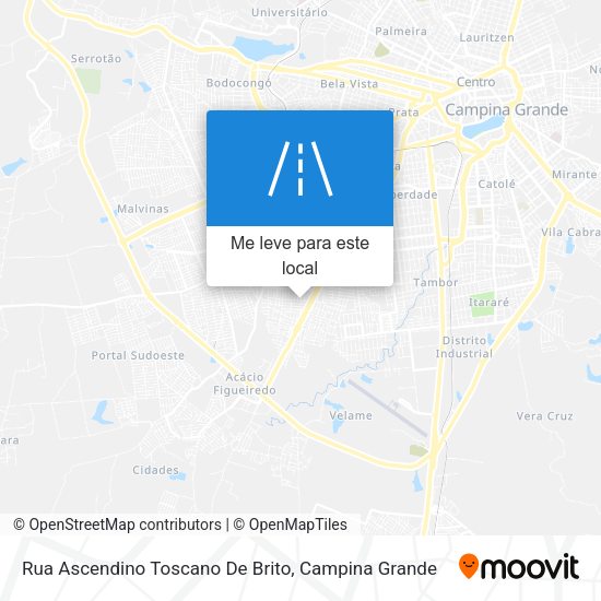 Rua Ascendino Toscano De Brito mapa