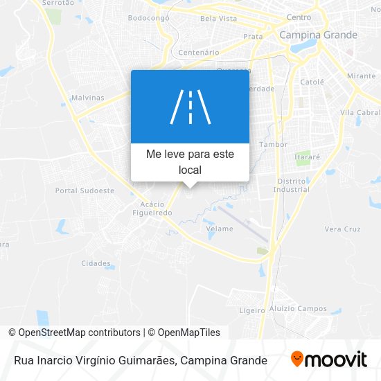 Rua Inarcio Virgínio Guimarães mapa