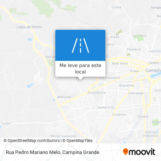 Rua Pedro Mariano Melo mapa