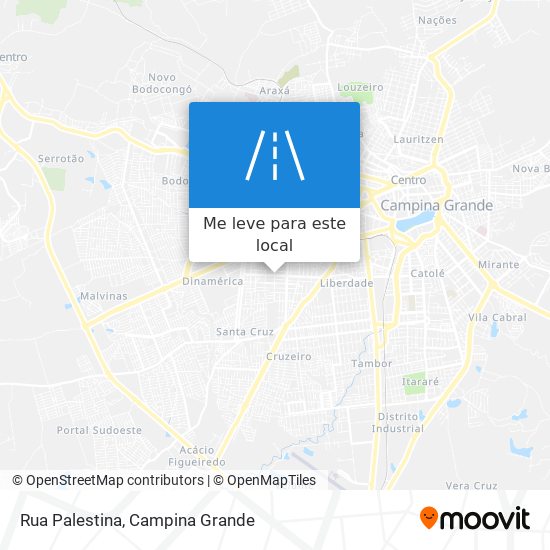 Rua Palestina mapa