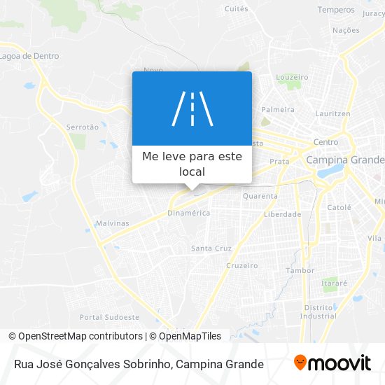 Rua José Gonçalves Sobrinho mapa