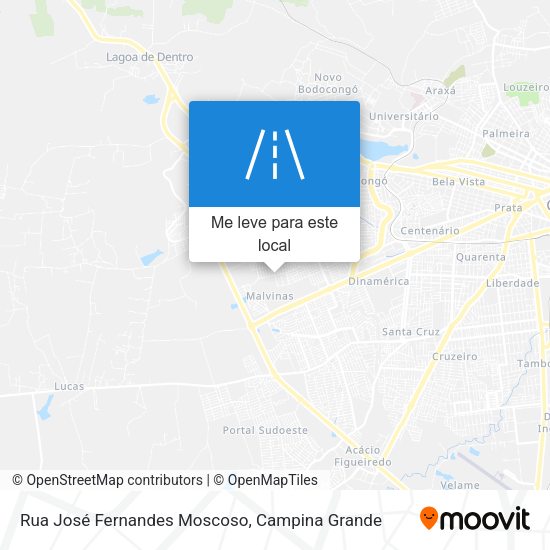 Rua José Fernandes Moscoso mapa