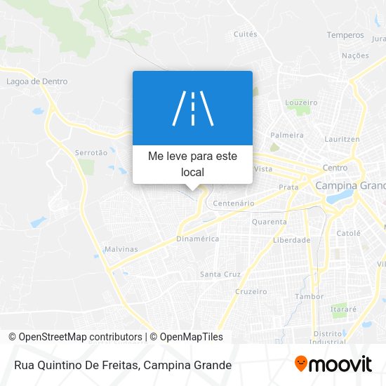 Rua Quintino De Freitas mapa