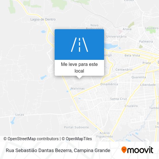 Rua Sebastião Dantas Bezerra mapa