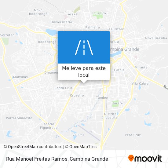 Rua Manoel Freitas Ramos mapa