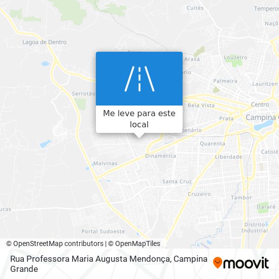 Rua Professora Maria Augusta Mendonça mapa