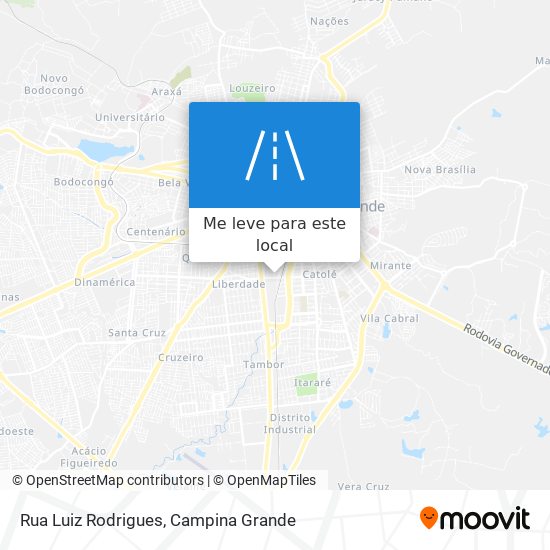 Rua Luiz Rodrigues mapa