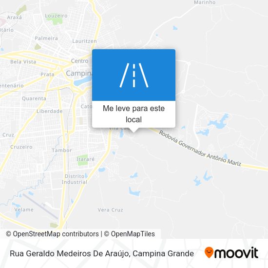 Rua Geraldo Medeiros De Araújo mapa