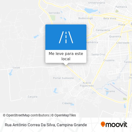 Rua Antônio Correa Da Silva mapa