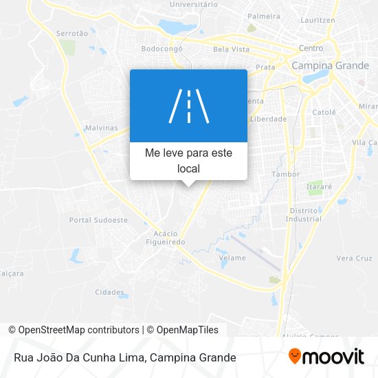 Rua João Da Cunha Lima mapa