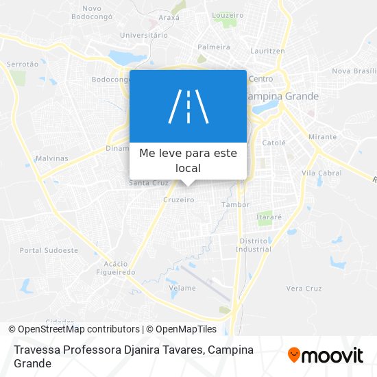 Travessa Professora Djanira Tavares mapa