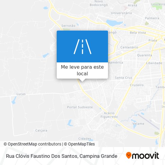 Rua Clóvis Faustino Dos Santos mapa